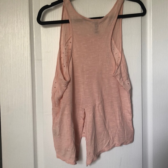 2 for $25 Pink: Racer back split open back tank - Picture 2 of 3